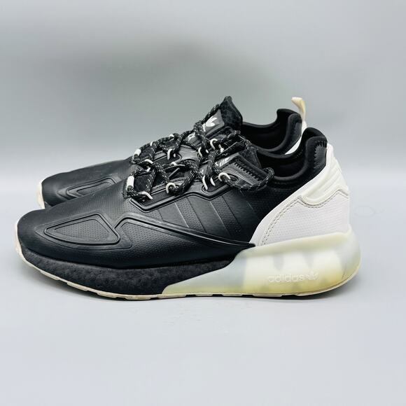 Adidas ZX 2K Boost Shoes Mens Size 9 Black White S42835 Sneakers Comfort - Picture 5 of 12
